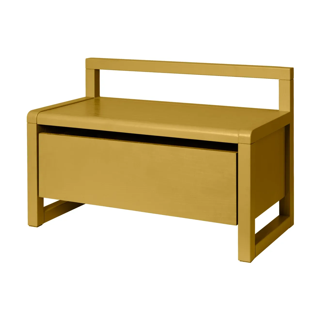Ferm Living Little architect förvaringsbänk Yellow, 60x30x41,2 cm
