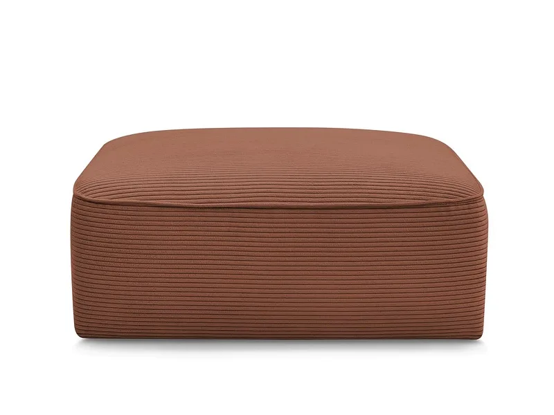 Hocker BOBOCHIC LEOPOLD 90x96x42cm cord-stoff orange