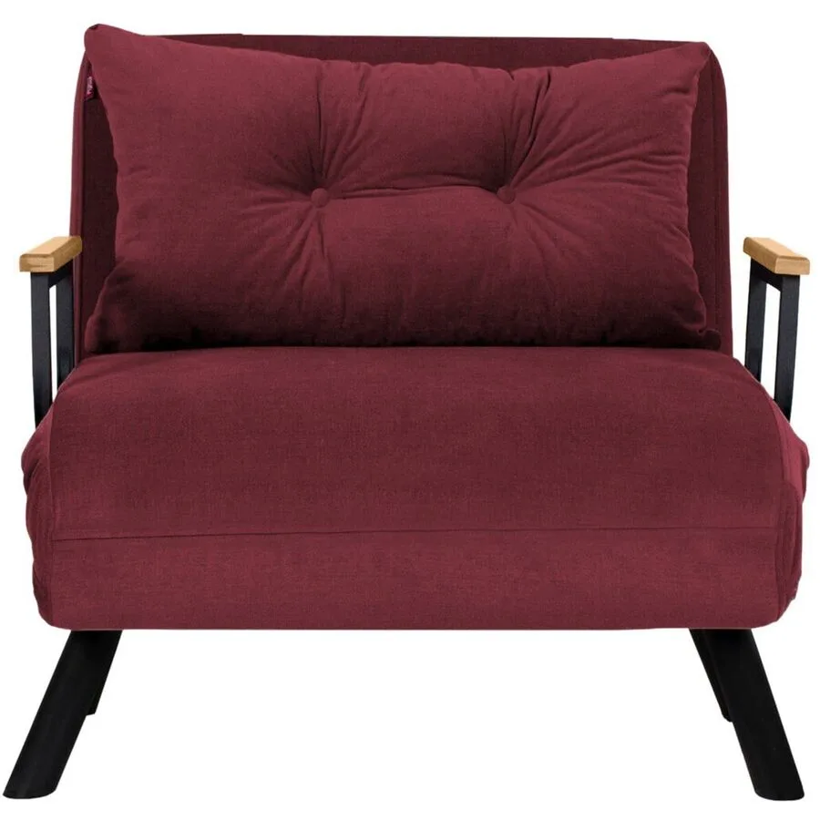 Sessel Foldbar rot Polyester B 78 T 60 H 78 cm