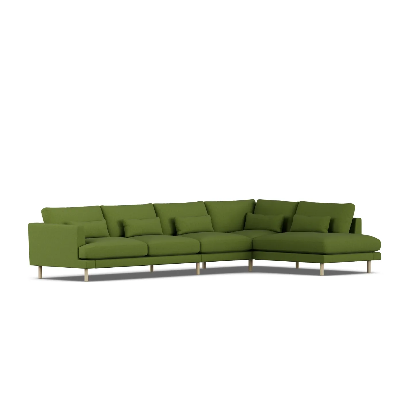 1898 Bredhult Sofa Luiza Green 3975-Eiche weiß geölt, 4-sitzig B1