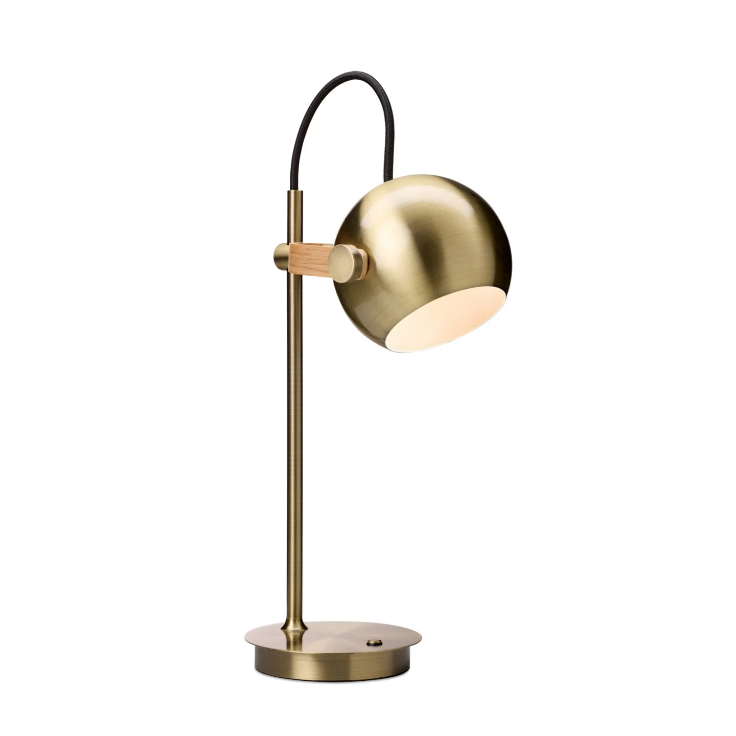 DC PORTABLE LED-akkulampe messing antik metal - Halo Design - Stue - Med én lyskilde