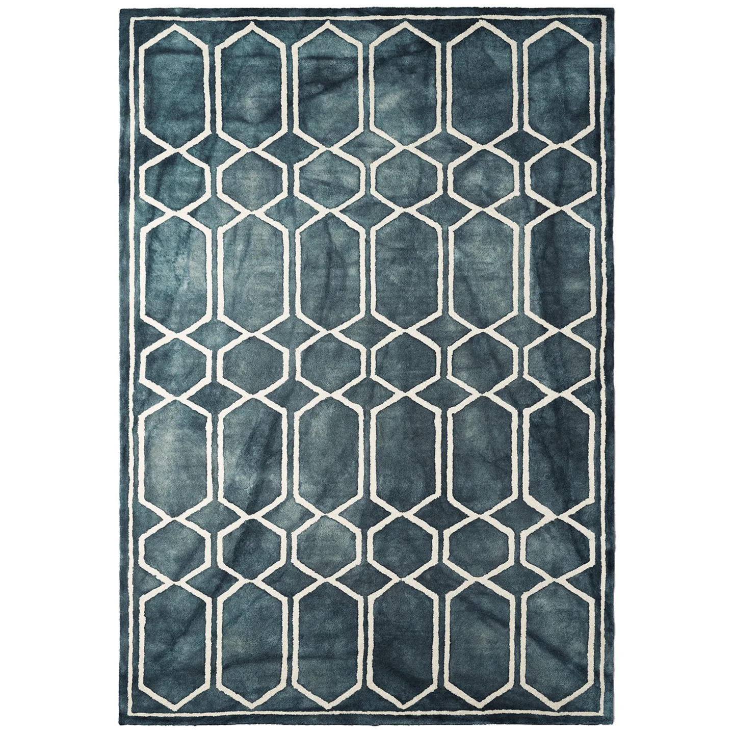 Dusty Deco - Tie Dye Rug Graphite ink 250x350 - Ullmattor - Edin & Lina Kjellvertz - Grå