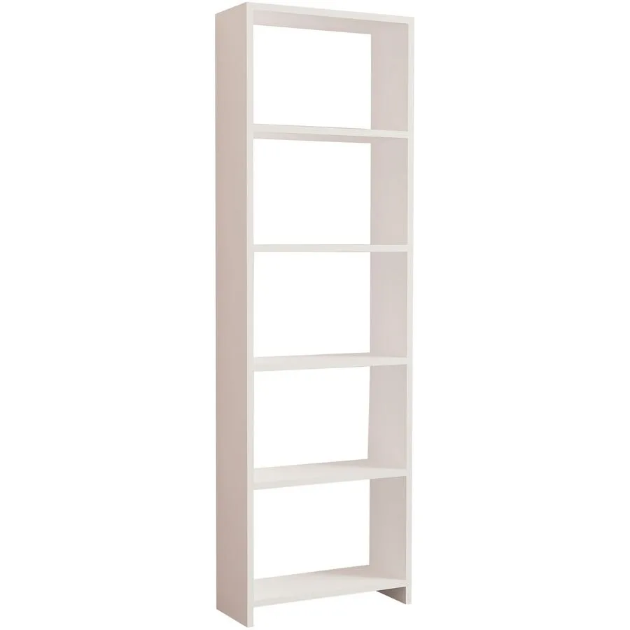 Bücherregal Yemek weiss Melaninbeschichtete Mischholz (Spanplatte) B 50 H 160 cm