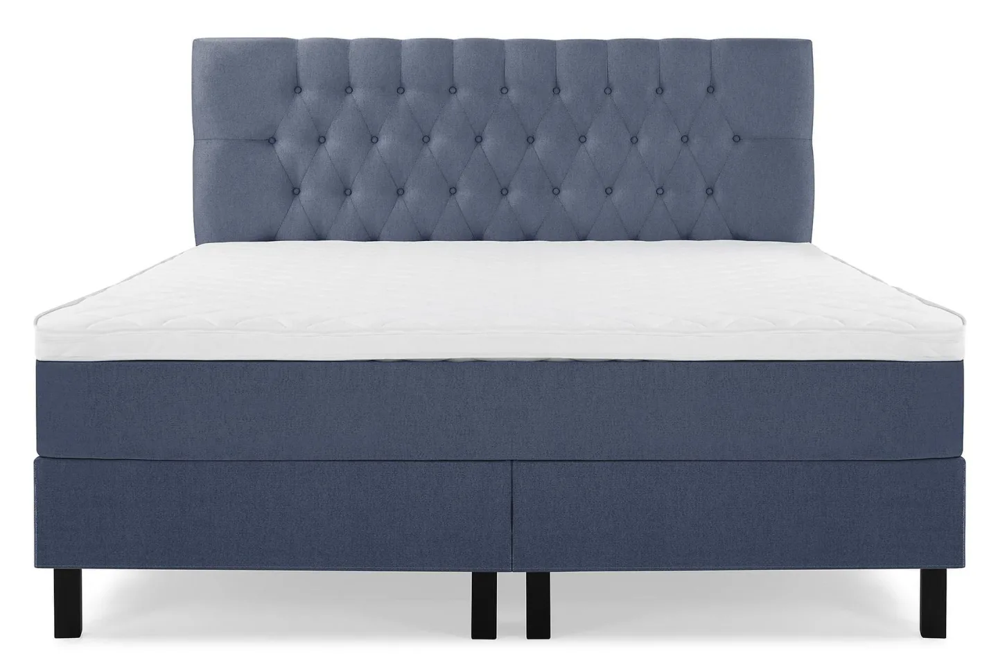 Lucky Komplett Sängpaket 180x200 Skum Diamant Sänggavel - Mörkblå