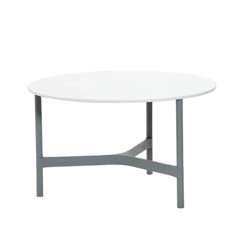 Cane-line Twist soffbord medium Ø70 cm White-light grey