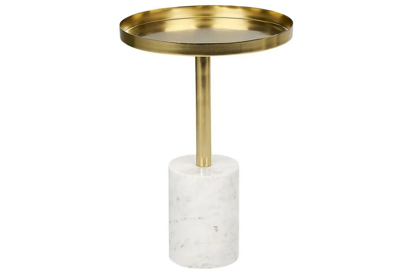 Charis Sidobord 36 cm - Guld/Vit