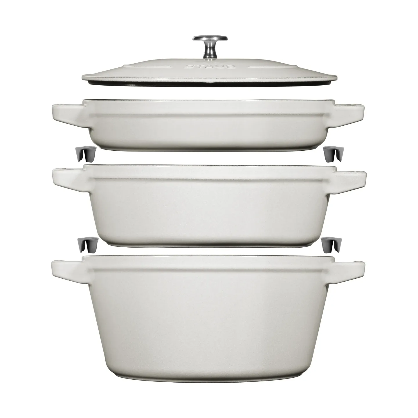 STAUB Staub Topf- & Pfannenset stapelbar 5-teilig White truffle