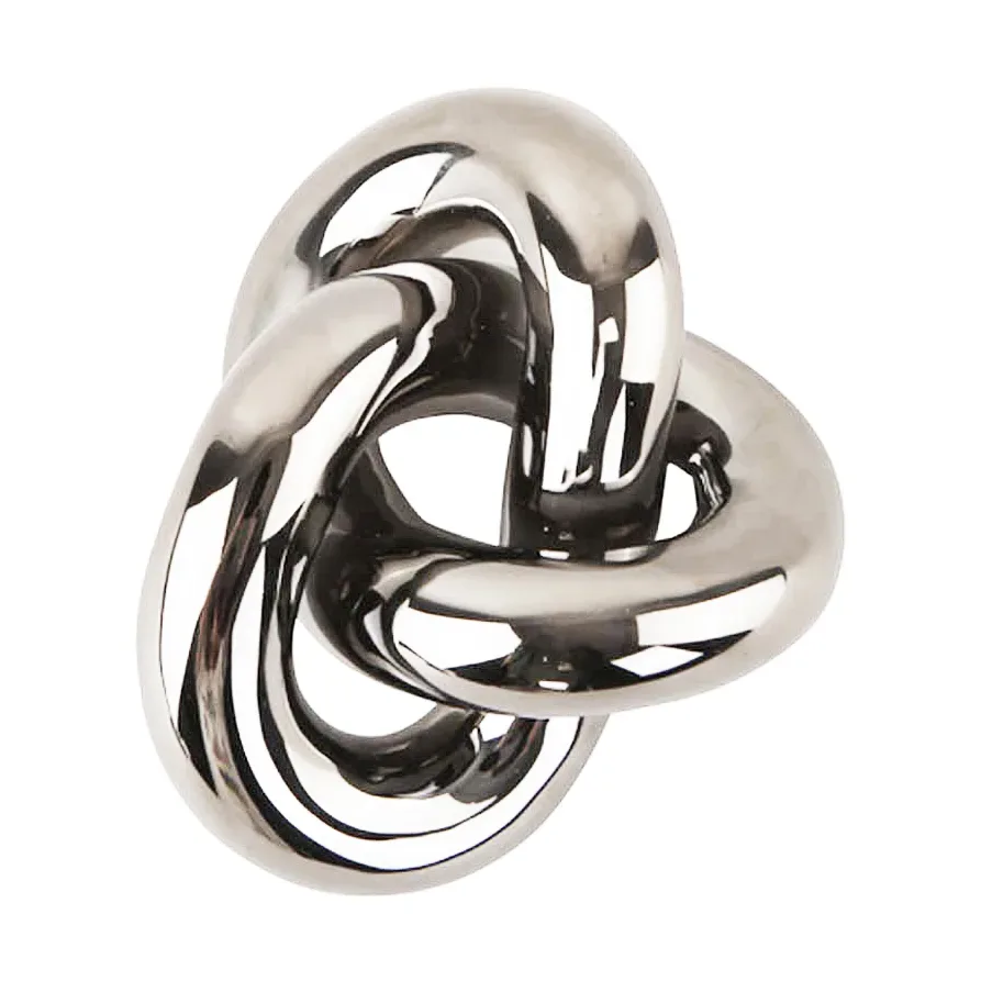 Cooee Design Knot Table large Dekoration Light Silver