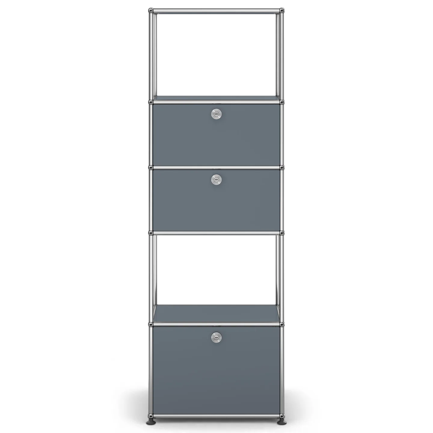 USM - USM Haller Shelf M52 USM Mid Gray - Skåp och vitrinskåp - Fritz Haller & Paul Schärer - Grå - Metall