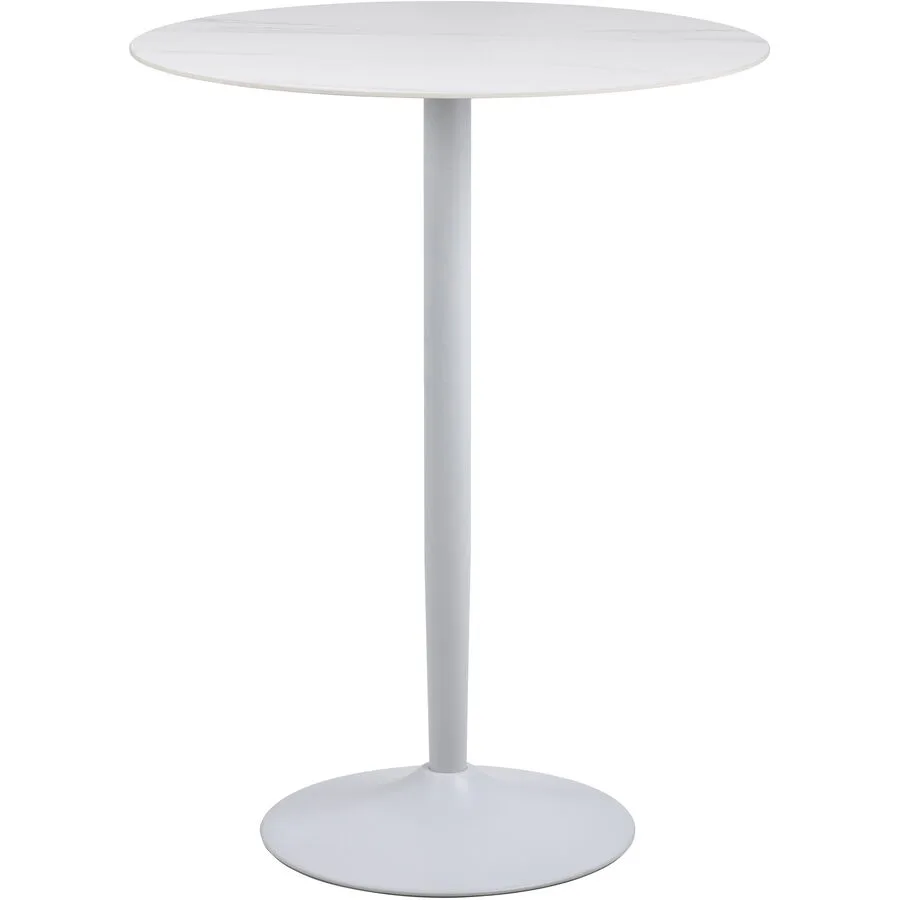 Bartisch Malta Weiss Keramik/Stahl 80 cm