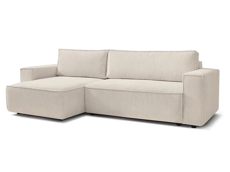 Ecksofa BOBOCHIC NIHAD Cord-Stoff beige