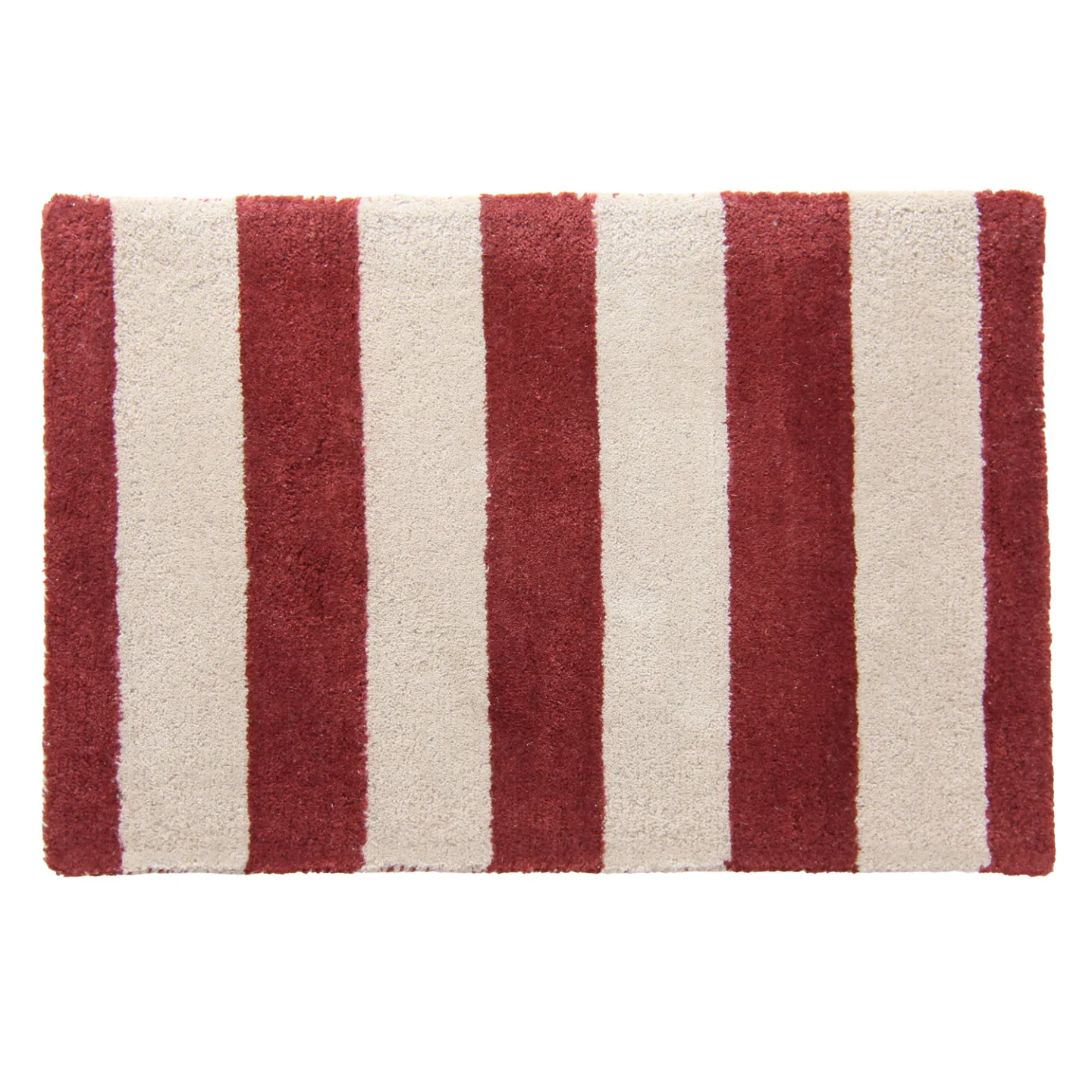 Dørmatte - Maida (burgunder/beige) (Størrelse: 60 x 90 cm)