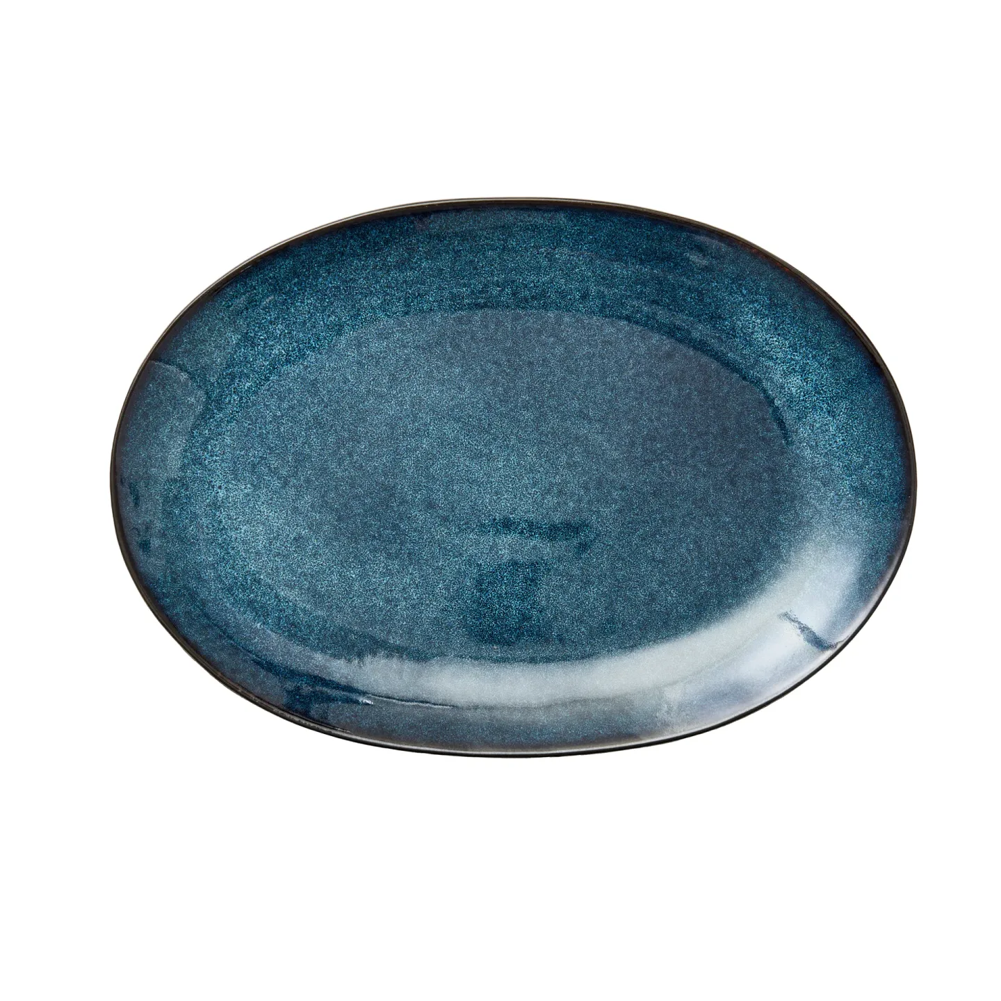 Bitz Bitz Schale oval 25x36 cm Schwarz-dunkelblau