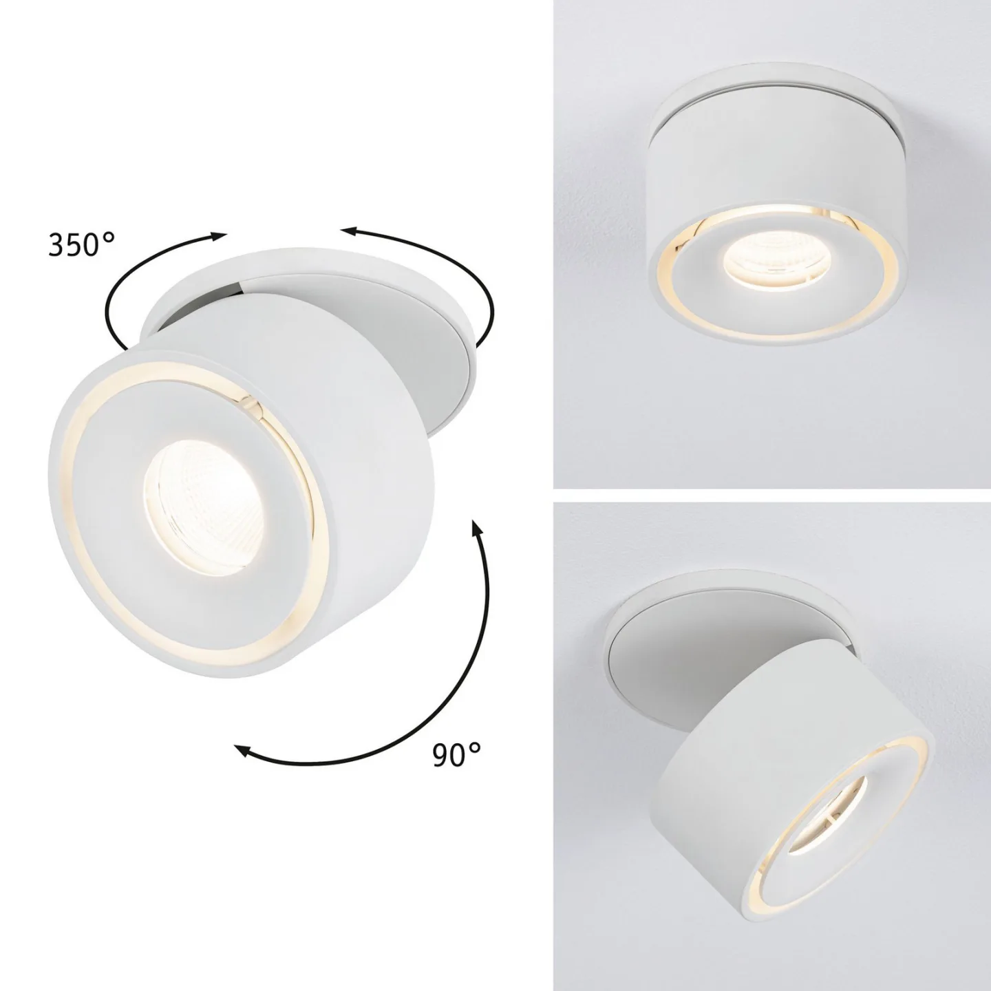 Spircle Einbauspots Matt Weiß - Paulmann - Wohnzimmer - Modern - Metall - Einflammig
