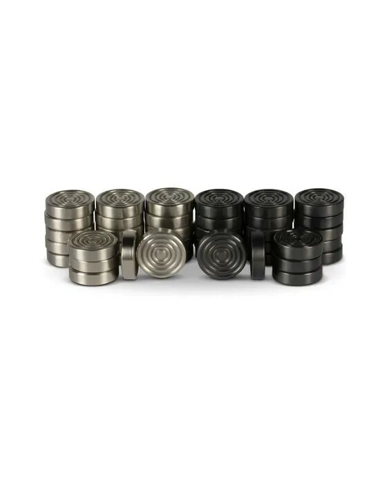 Checkers Set Black/Silver
