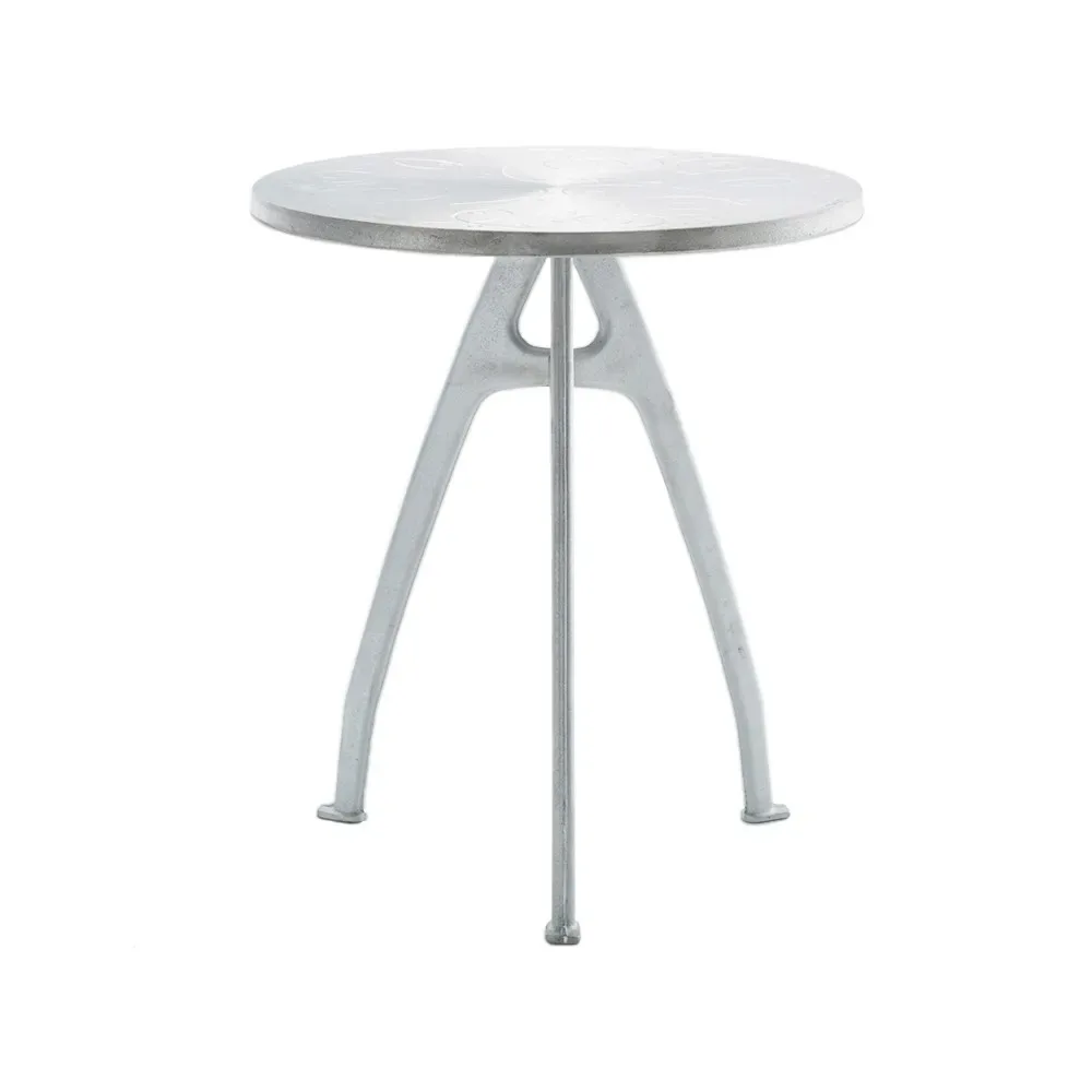Byarums bruk Odd Café-Tisch Aluminium, Rohaluminiumgestell, Schleife
