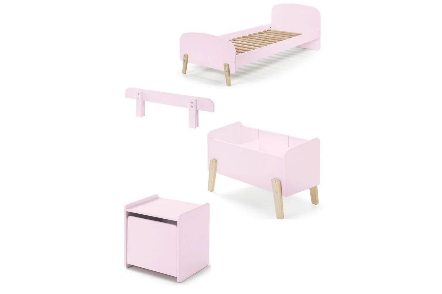Kiddy Möbelset för Barnrum - Rosa