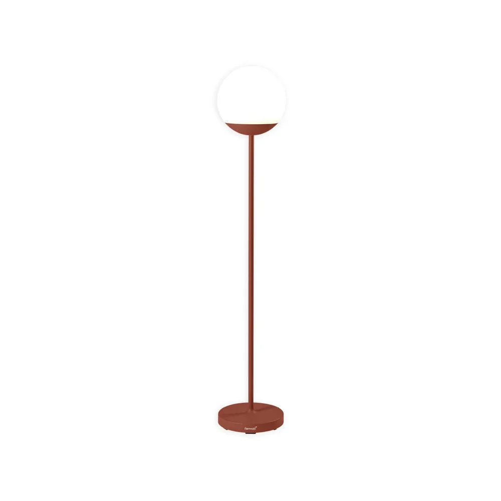Fermob Mooon! golvlampa Red ochre (röd)