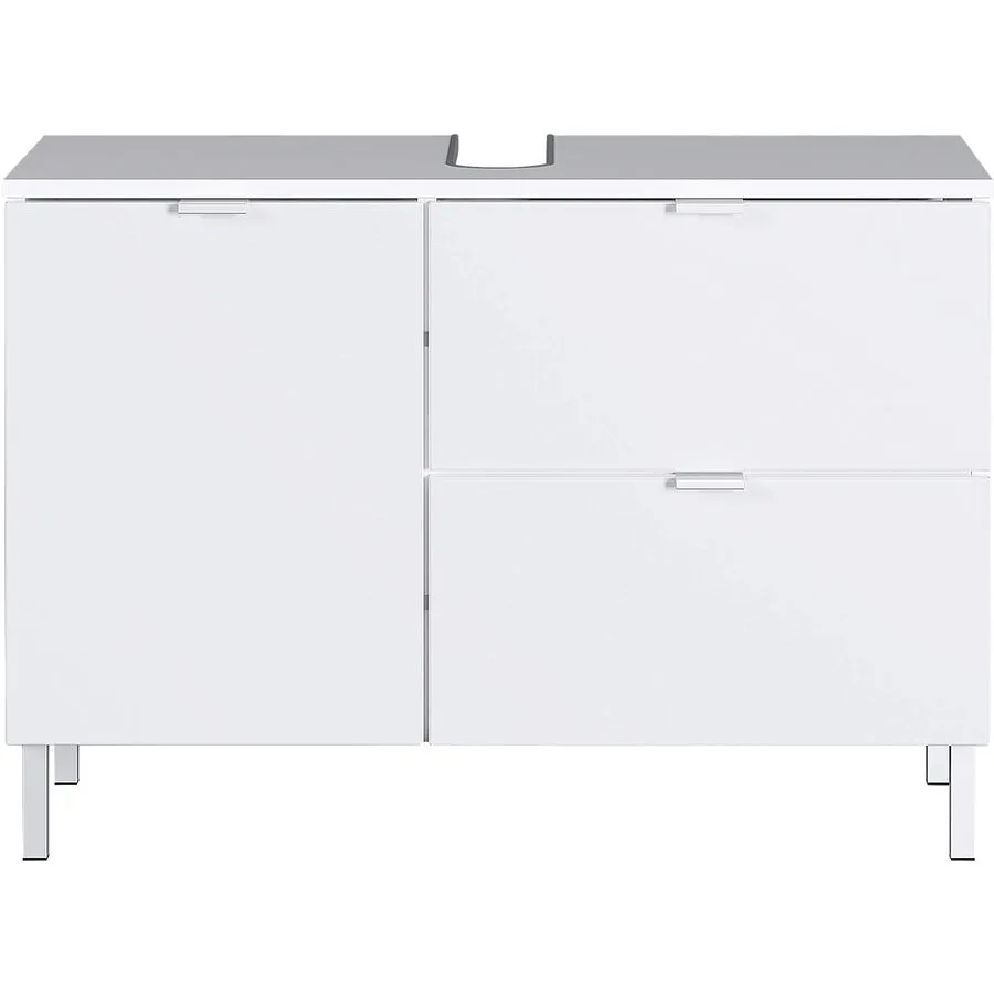 Lavaboy Mauris weiss Holzwerkstoff, MDF, Metall B 80 T 34 H 56 cm