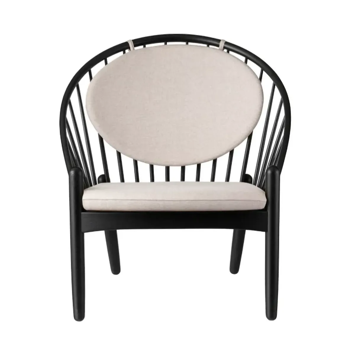 FDB Møbler J166 Jørna Stuhl Black painted oak-beige