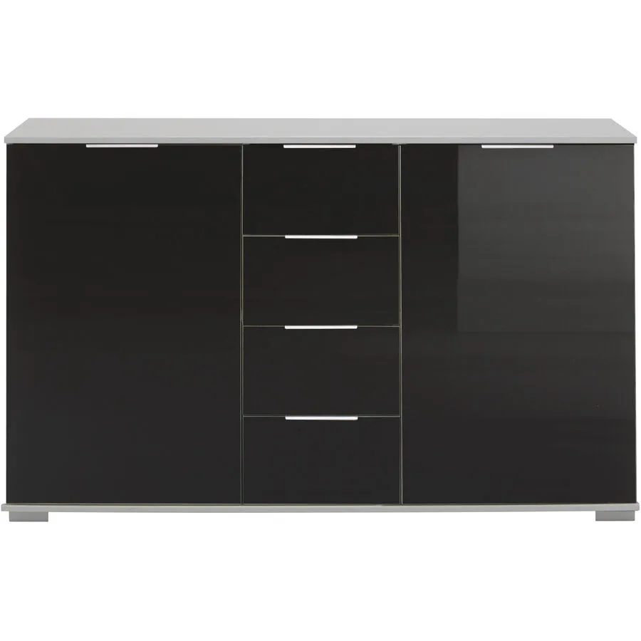Kommode Peyton C schwarz Holzwerkstoff B 130 H 83 cm