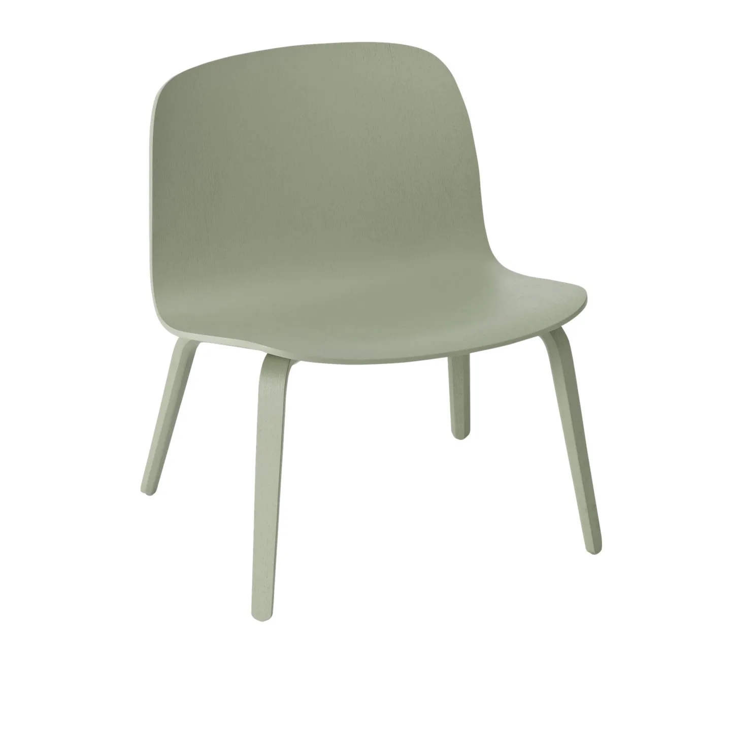 Muuto - Visu Lounge Chair, Dusty Green - Fåtöljer - Mika Tolvanen - Grön - Metall/Trä
