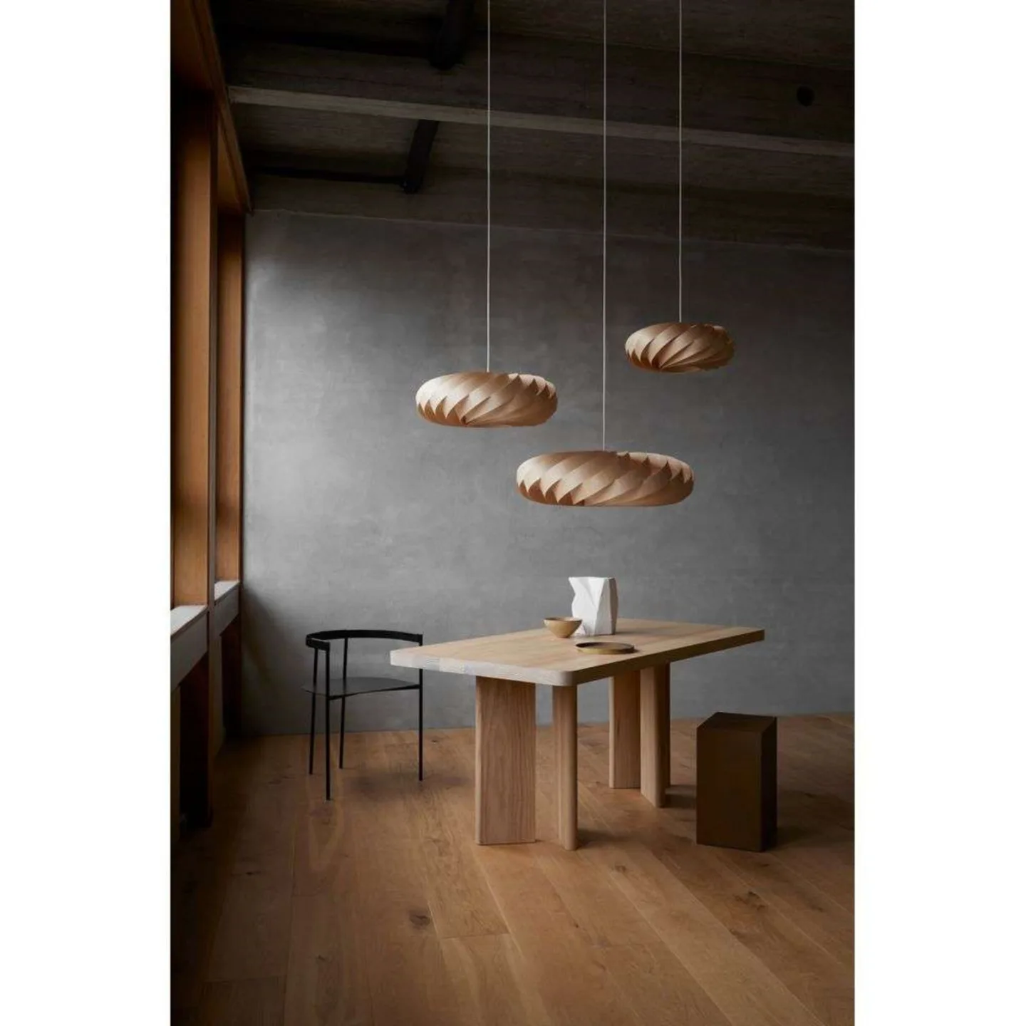 TR5 Pendelleuchte Ø80 Birch Natural - Tom Rossau - Wohnzimmer - Holz