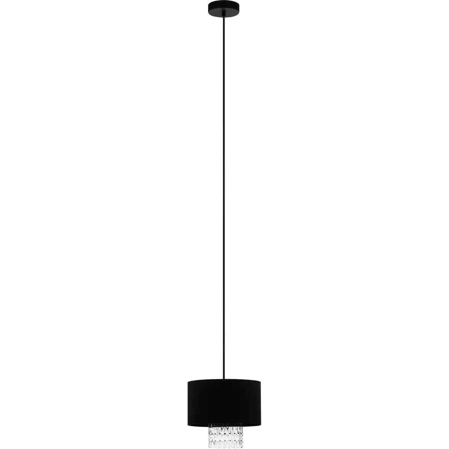 Eglo Pendellampe Sapuara Schwarz Stahl 24 cm 150 cm