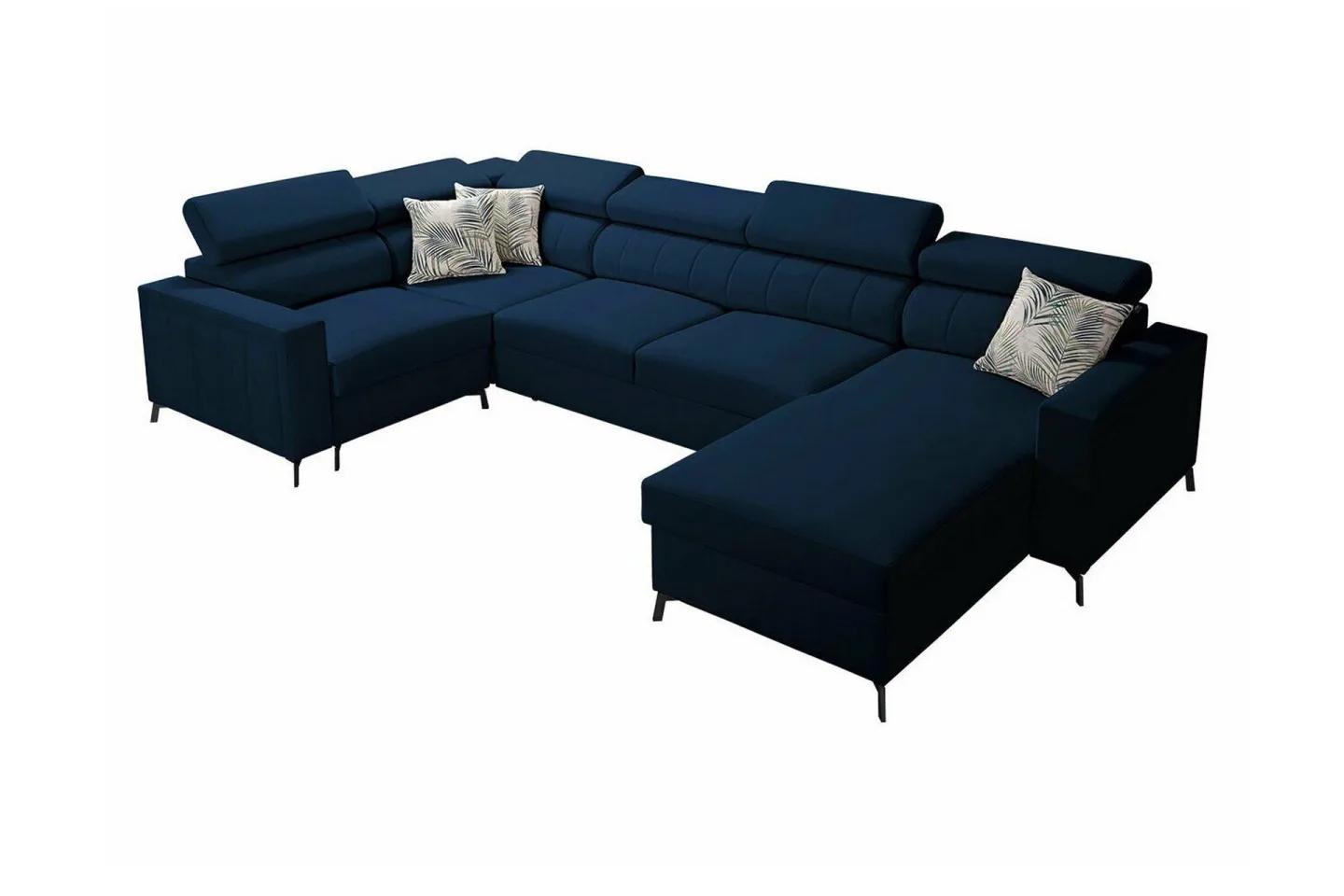 Galbally 4-sits Hörnbäddsoffa Dark blue -
