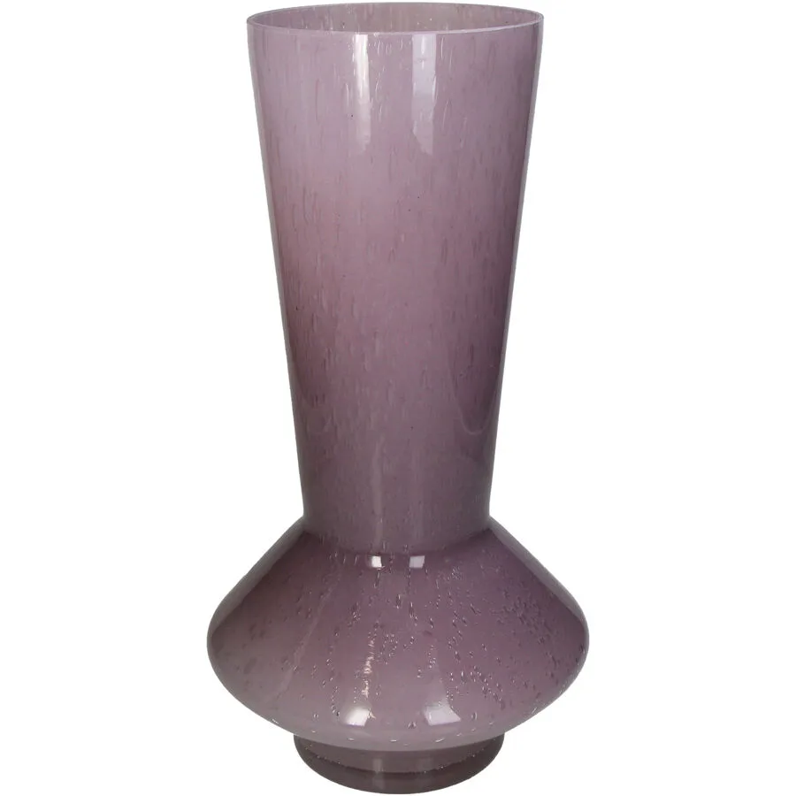 Vase Myko Flieder Glas D 21 H 40 cm