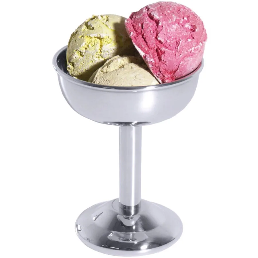 Eisbecher Contacto Bander Silber Edelstahl 8 cm 11 cm