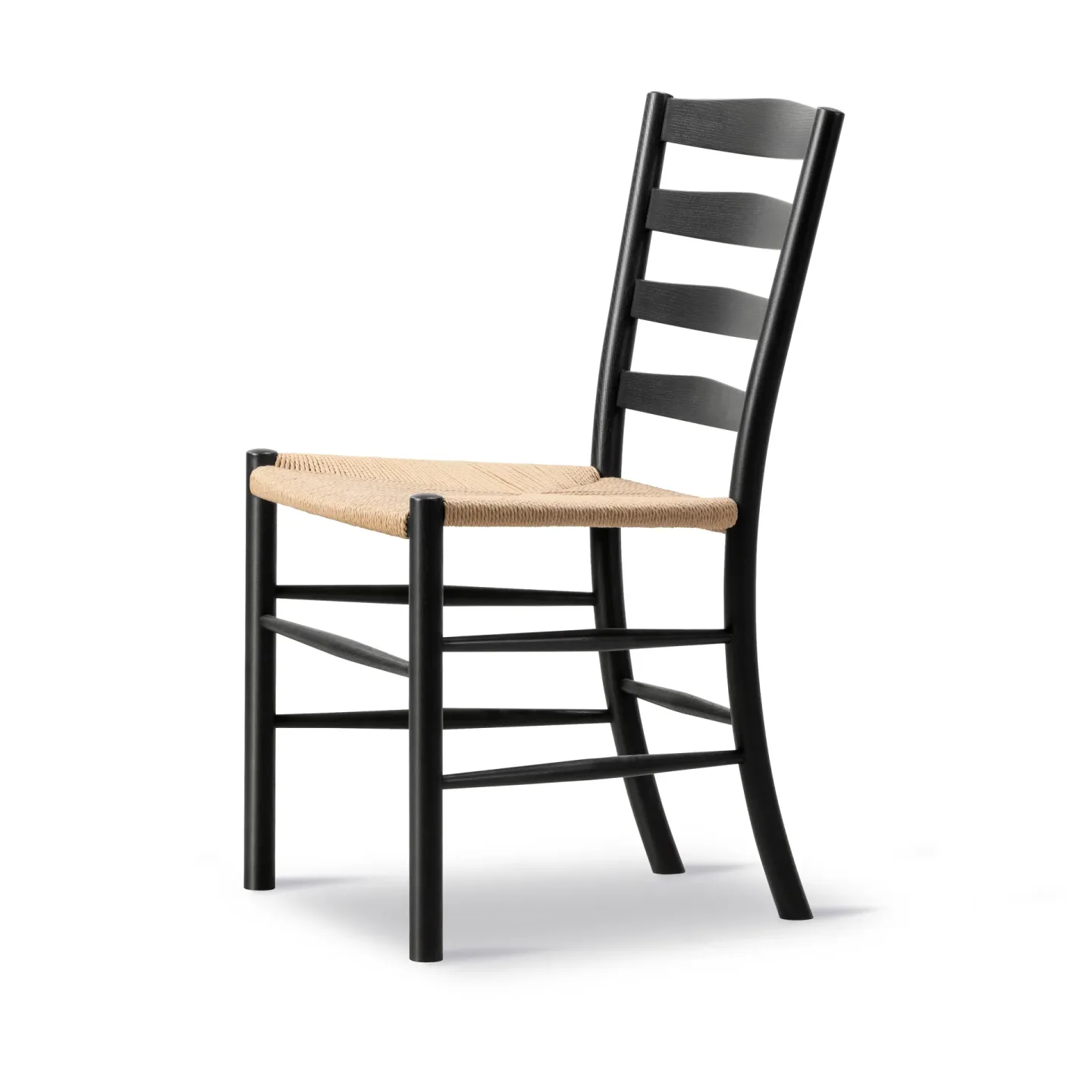 Fredericia Furniture Klint stol Naturflätad-svartlackerad ek