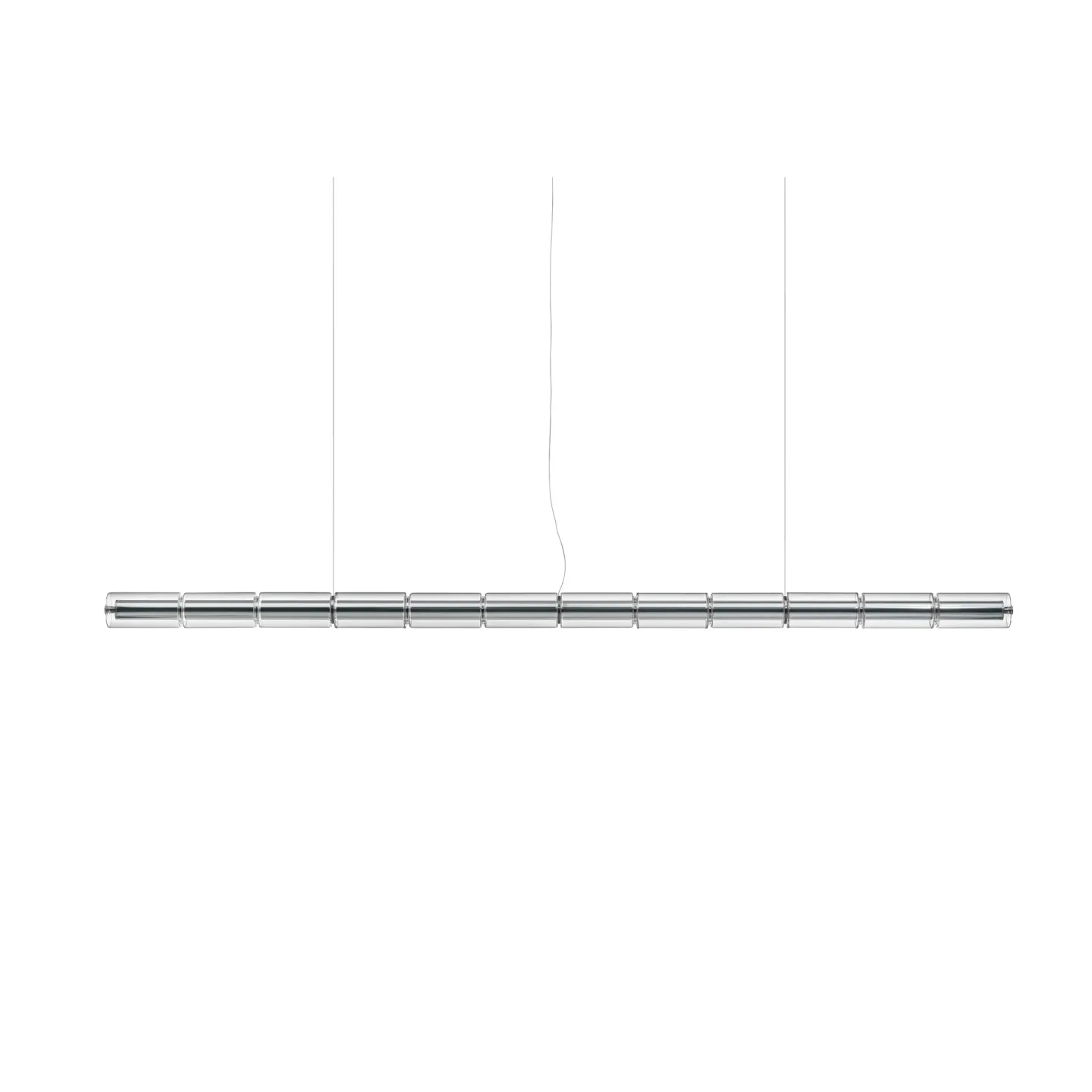 Flos Luce Cilindrica S3 Pendelleuchte 248,8 cm Glass