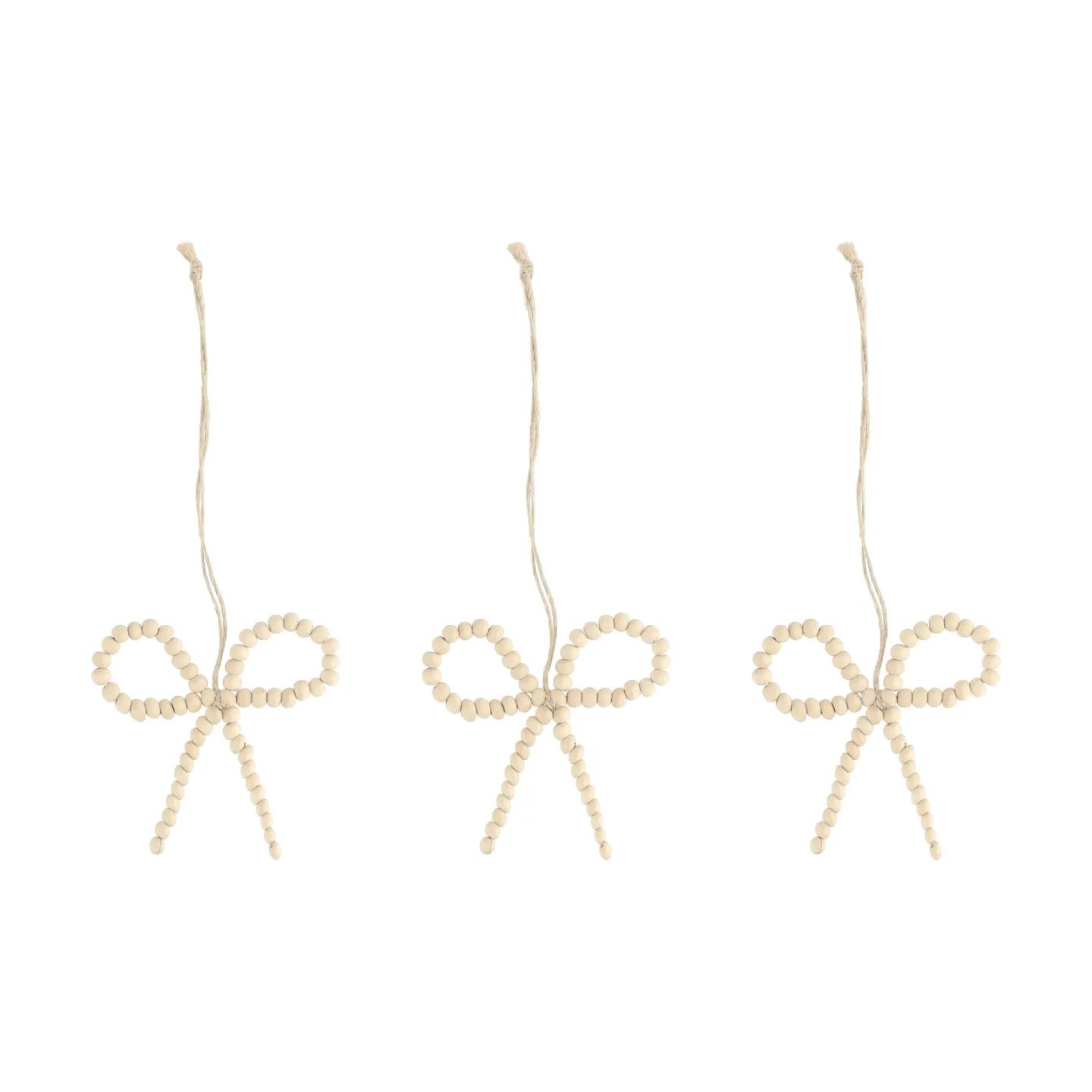 Scandi Living Craft julgranshänge rosett 3-pack Natur