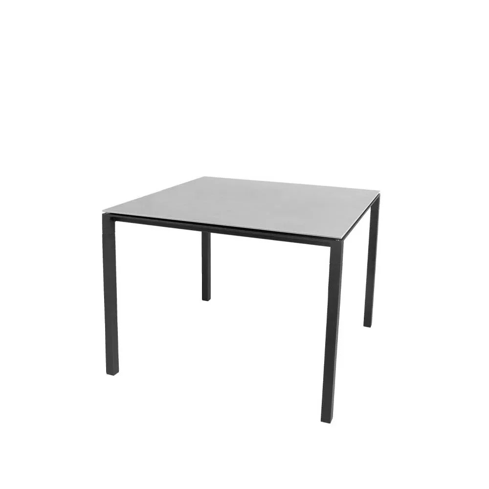 Cane-line Pure matbord Concrete grey-lava grey 100x100 cm