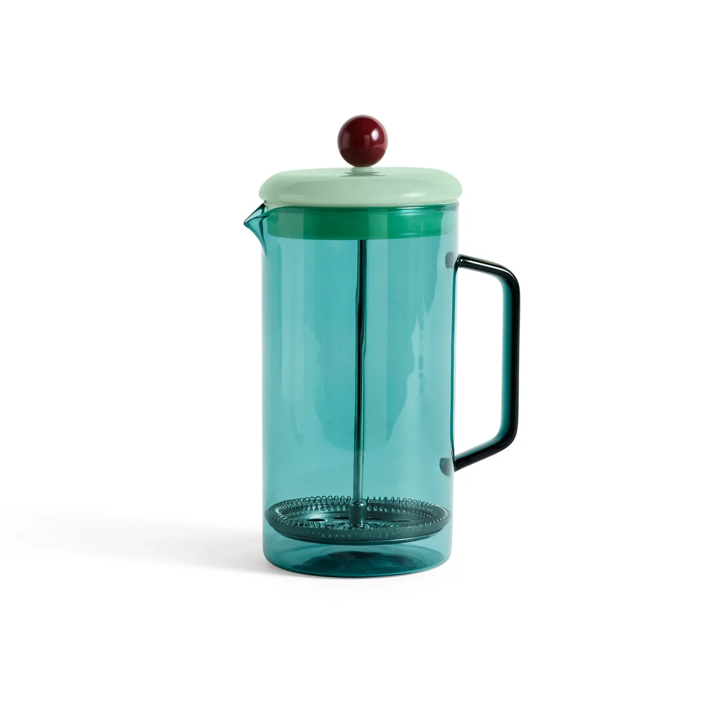 HAY French Press Brewer Stempelkanne 1 Liter Aqua