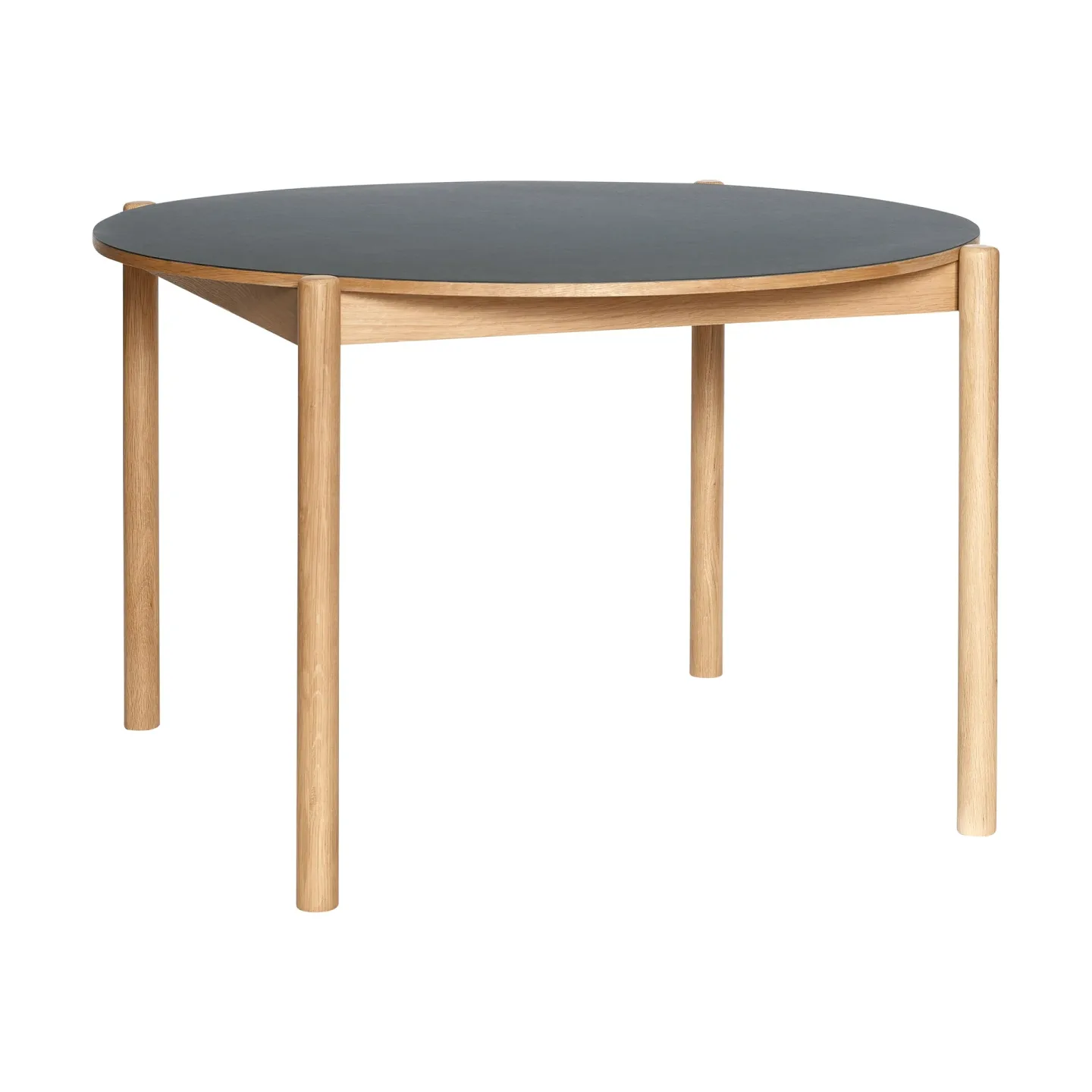 Hübsch Oblique Esstisch Black, Ø126 cm