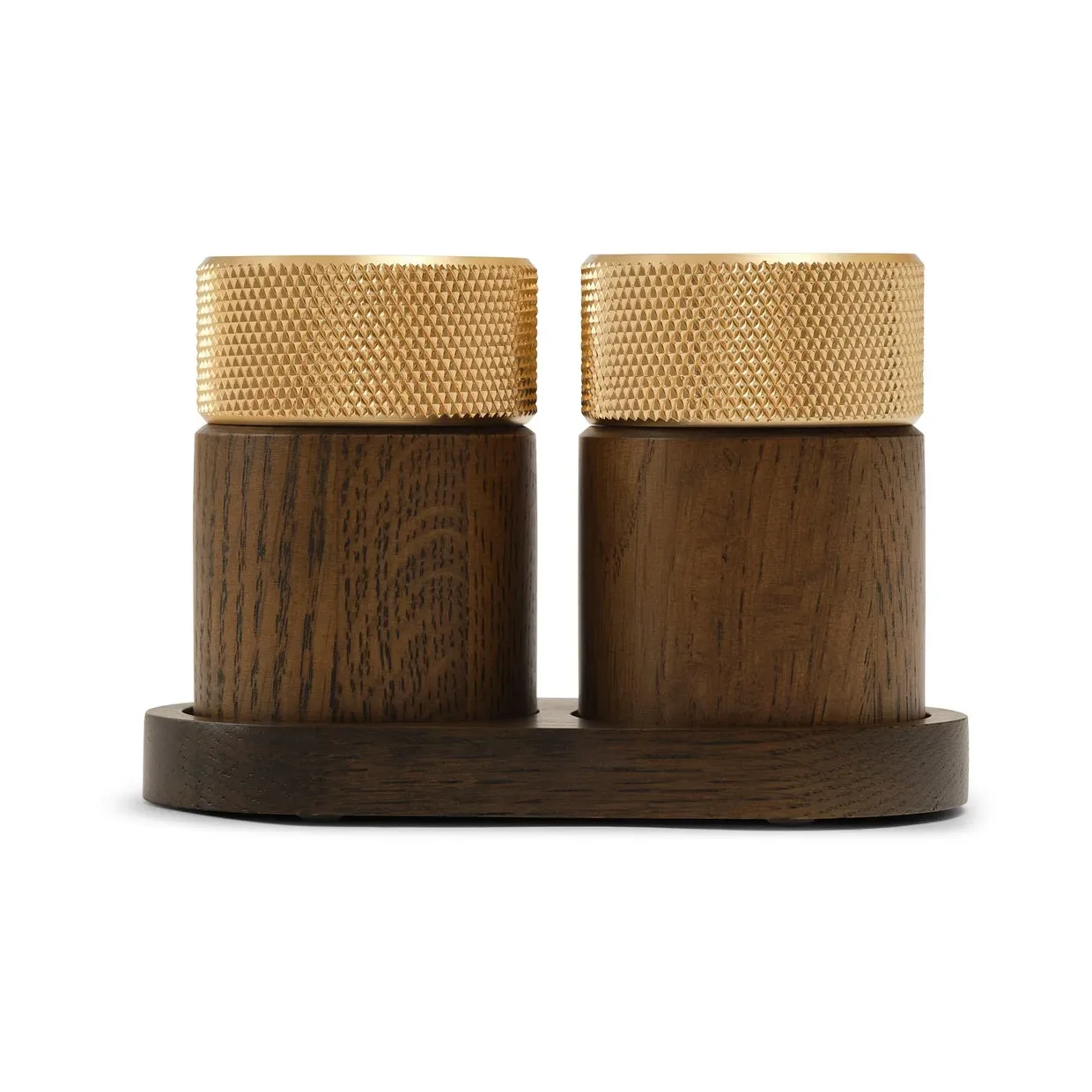 Gejst Sina Salz- und Pfeffermühle 6 cm Dunkle Esche-Messing