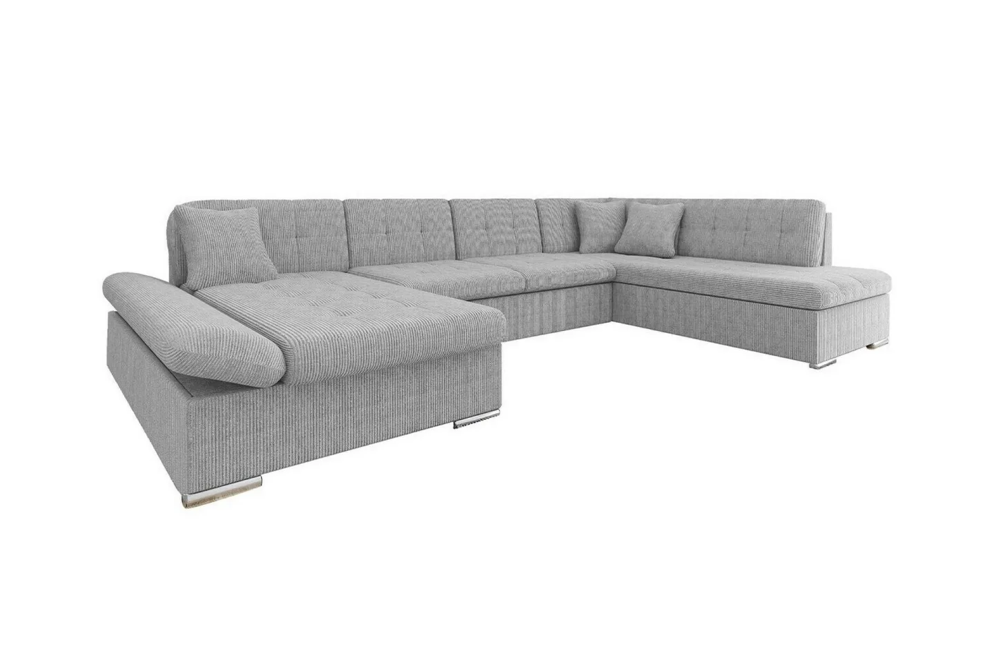 Zumar 4-sits Hörnbäddsoffa Ljusgrå -