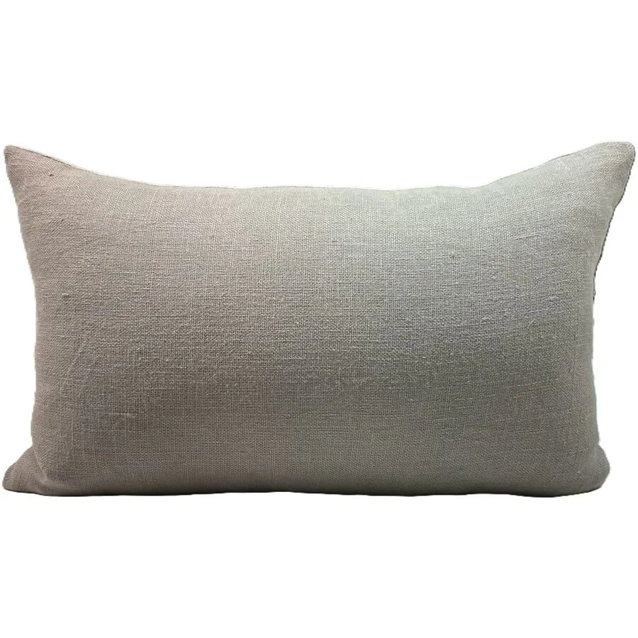 Zierkissenbezug Linoso Silber Baumwolle/Leinen 30 cm 50 cm