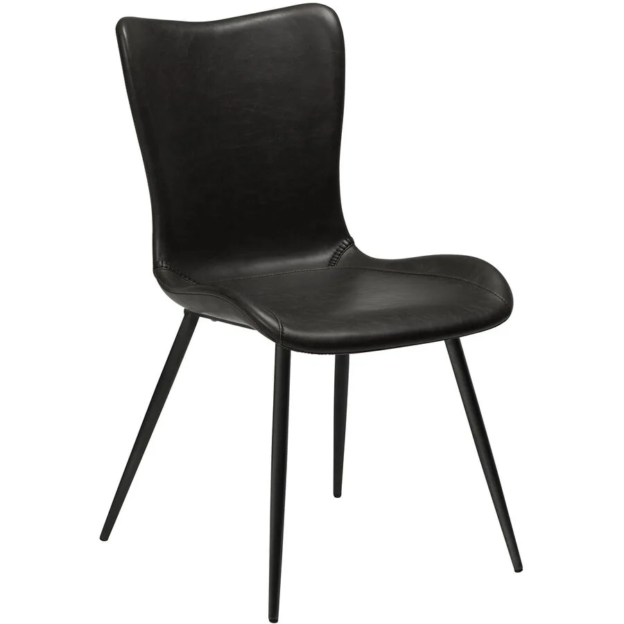 DAN-FORM Stuhl 2er-Set Medusa black Kunstleder