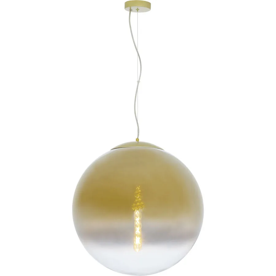 Pendellampe Ambie Gold/Weiss Glas/Metall 45 cm 120 cm - Material: Metall/Glas