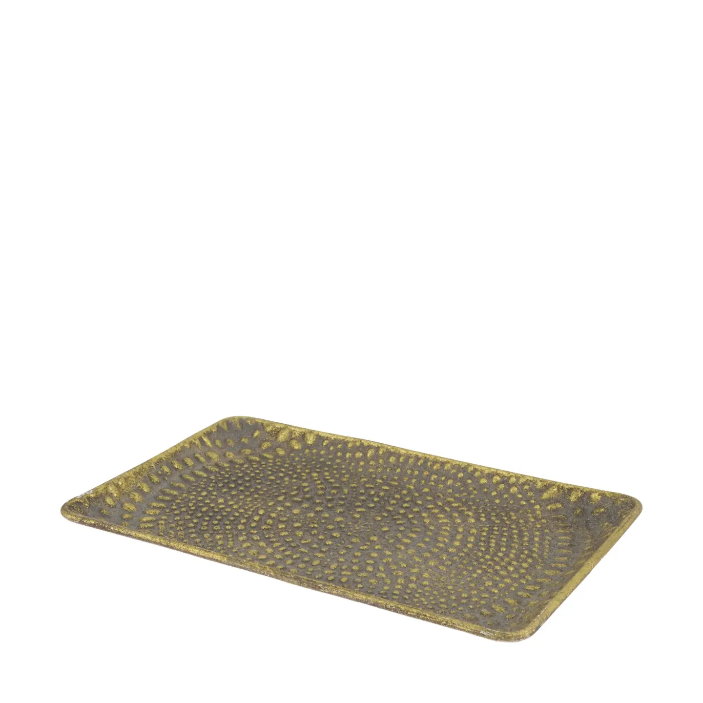 Decofinder Tablett Metall, Antikgold | Schubiger Möbel
