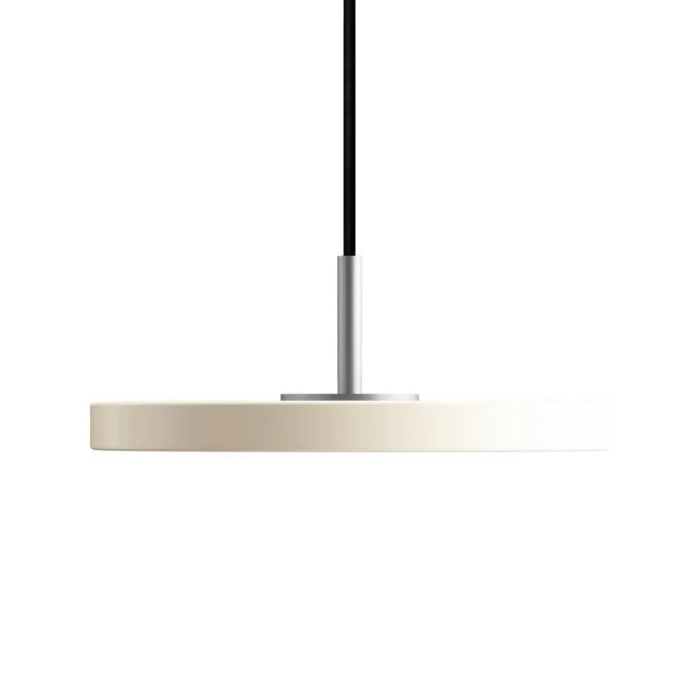 Asteria Pendelleuchte Micro Pearl White/Steel Top - UMAGE - Esszimmer - Metall
