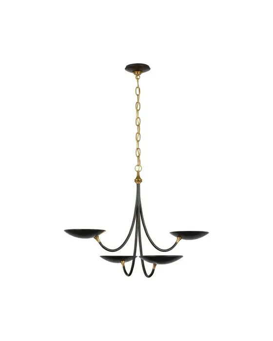 Keira Chandelier Bronze and Antique Brass Medium
