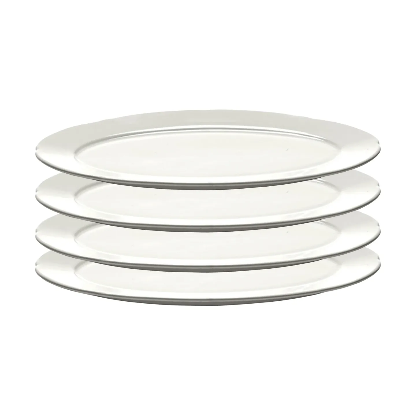 Serax Silhouette ovaler Teller S 10x18,5 cm 4er pack White