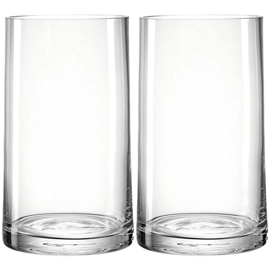 Vasen-Set Leonardo Transparent Glas 26 cm