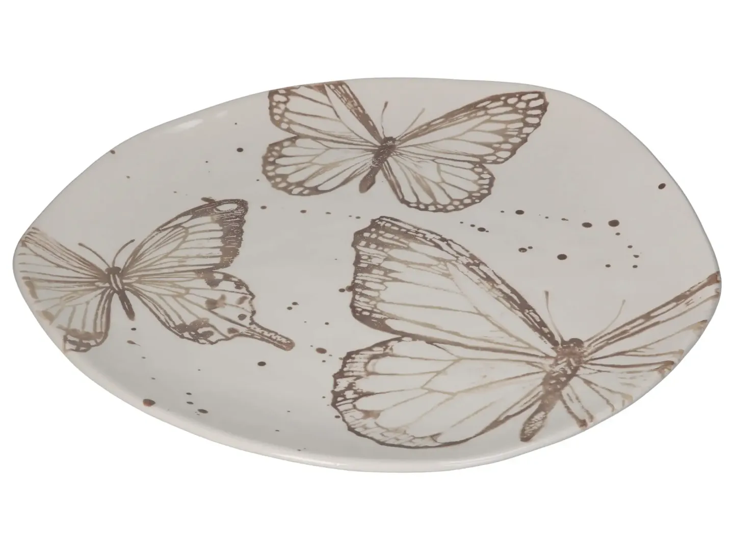 Kersten Tablett Schmetterling, Keramik H: 3 cm Mehrfarbig | Schubiger Möbel