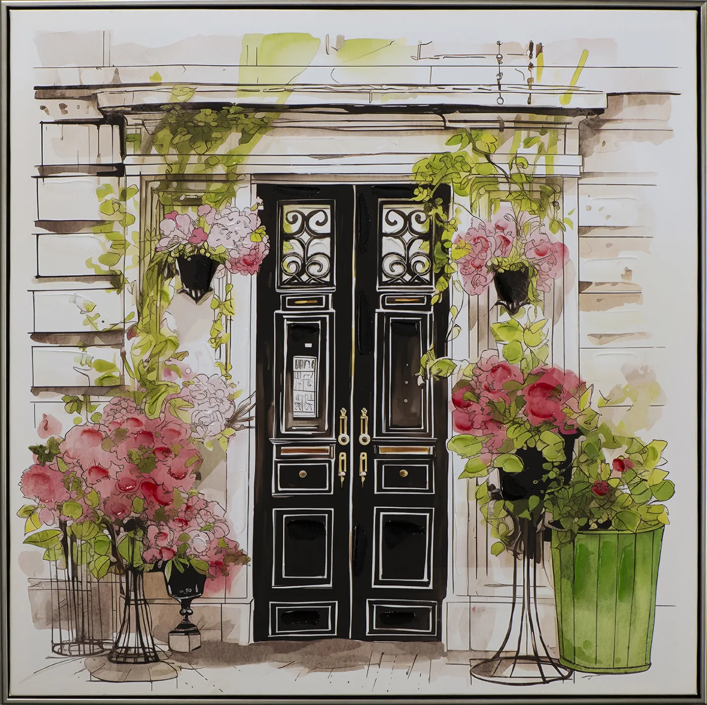 image LAND Gemälde Romantic Townhouse | Schubiger Möbel