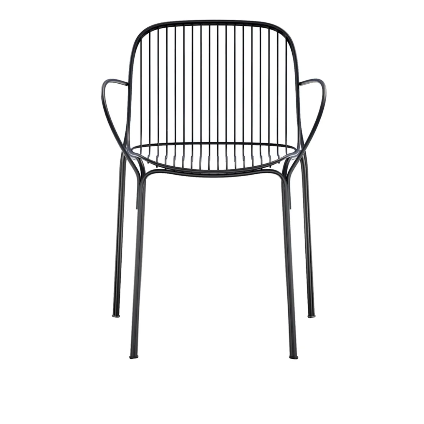 Kartell - Hiray Small Armchair Black - Matstolar utomhus - Ludovica + Roberto Palomba - Svart - Metall